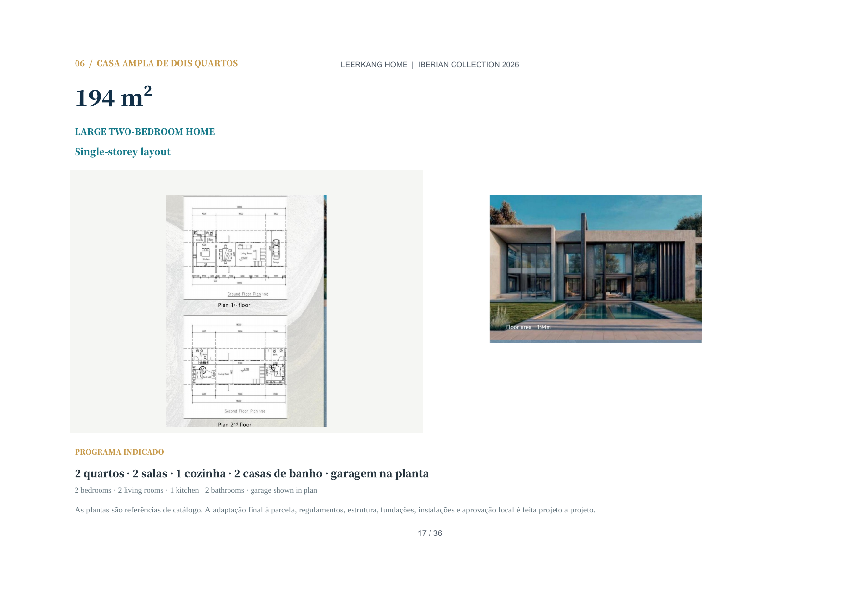 Selected premium villa model